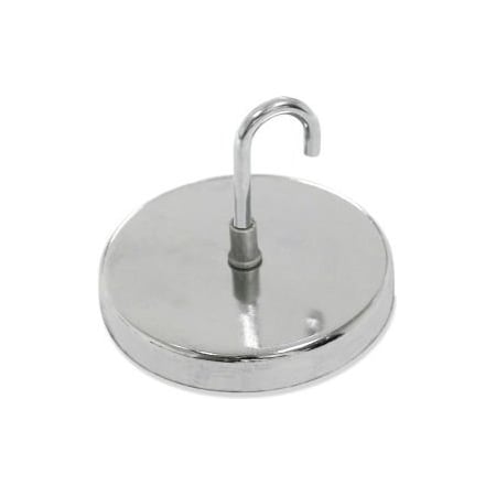 Master Magnetics Master Magnetics Ceramic Magnetic Hook MHHH20BX - 20 Lbs. Pull Nickel - Chrome Plating - Pkg Qty 25 MHHH20BX